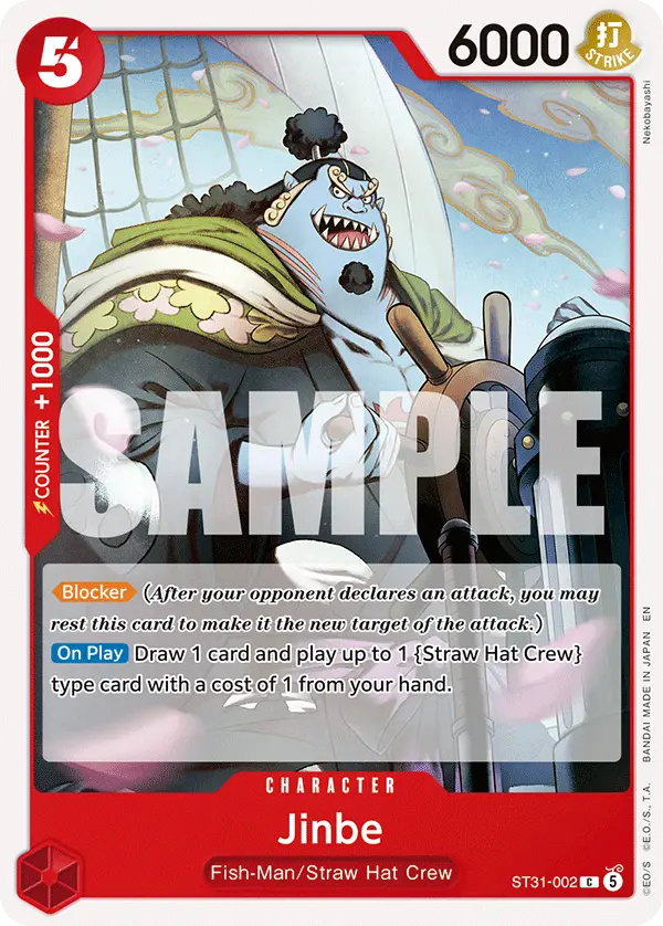 Jinbe, Starter Deck 31 RED Monkey.D.Luffy ST31-002