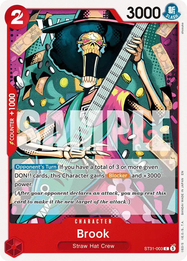 Brook, Starter Deck 31 RED Monkey.D.Luffy ST31-003
