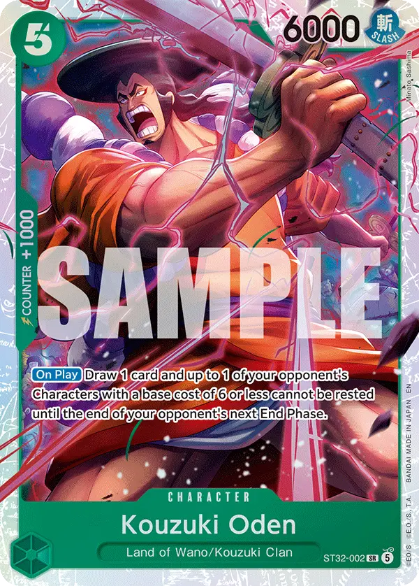 Kouzuki Oden, Starter Deck 32 GREEN Roronoa Zoro ST32-002
