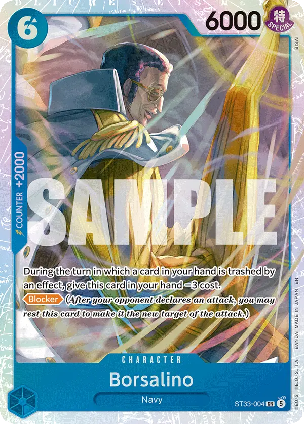 Borsalino, Starter Deck 33 BLUE Kuzan ST33-004