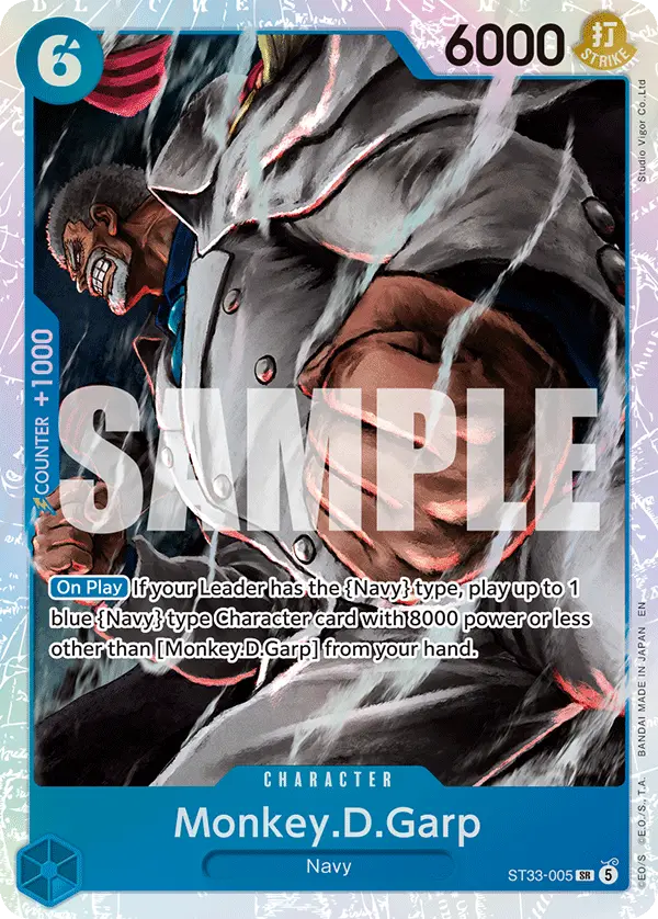 Monkey.D.Garp, Starter Deck 33 BLUE Kuzan ST33-005