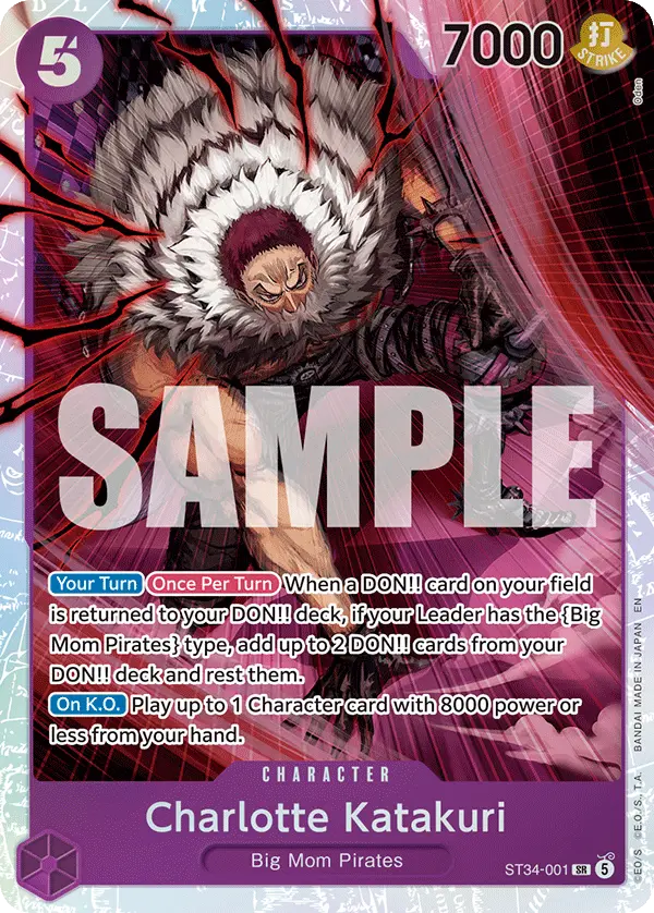 Charlotte Katakuri, Starter Deck 34 PURPLE Charlotte Katakuri ST34-001