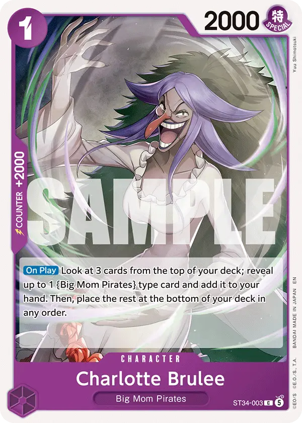 Charlotte Brulee, Starter Deck 34 PURPLE Charlotte Katakuri ST34-003