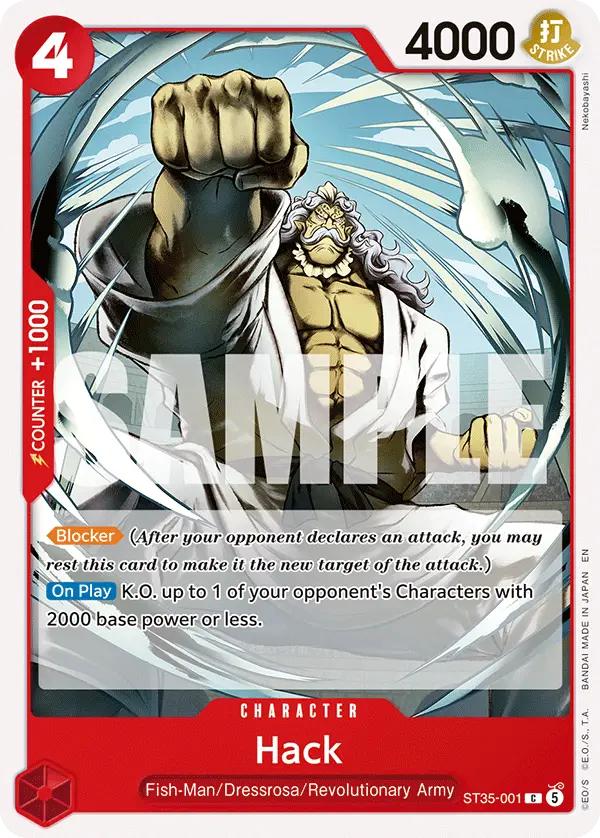 Hack, Starter Deck 35 RED/BLACK Sabo ST35-001