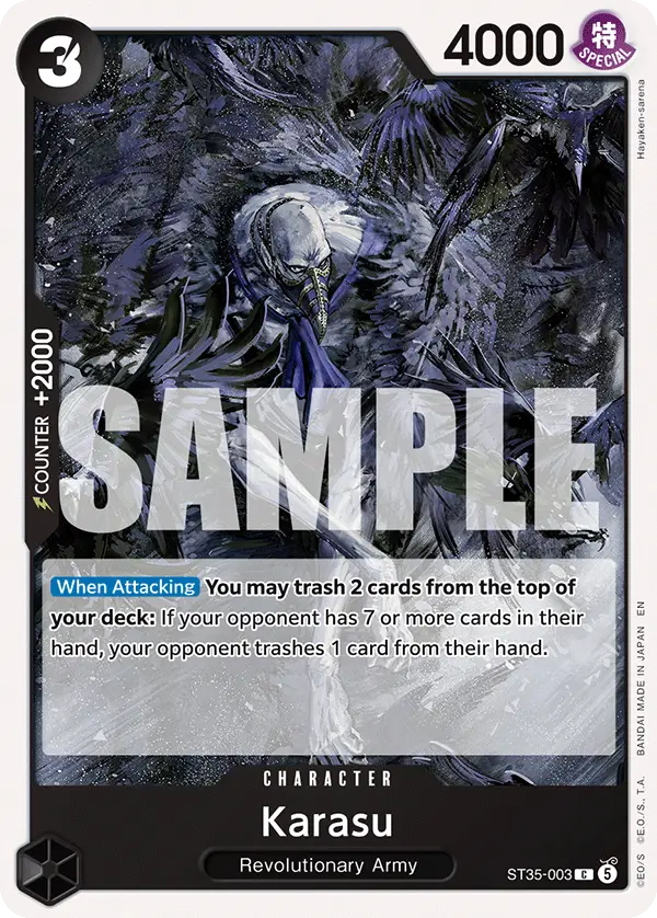 Karasu, Starter Deck 35 RED/BLACK Sabo ST35-003