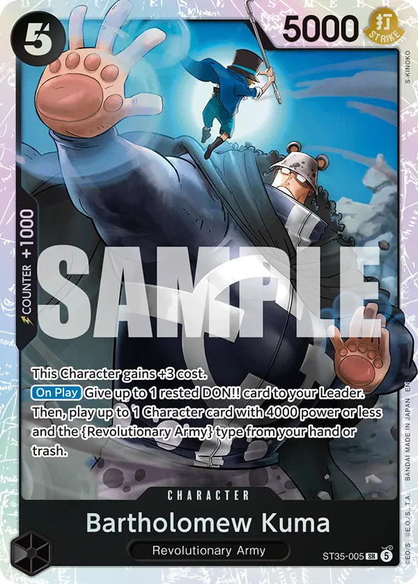 Bartholomew Kuma, Starter Deck 35 RED/BLACK Sabo ST35-005
