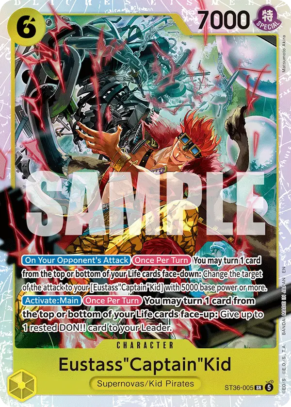 Eustass"Captain"Kid, Starter Deck 36 YELLOW Eustass"Captain"Kid ST36-005