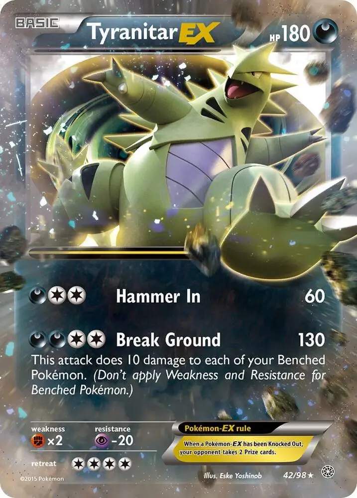 Tyranitar EX, Ancient Origins 42/98