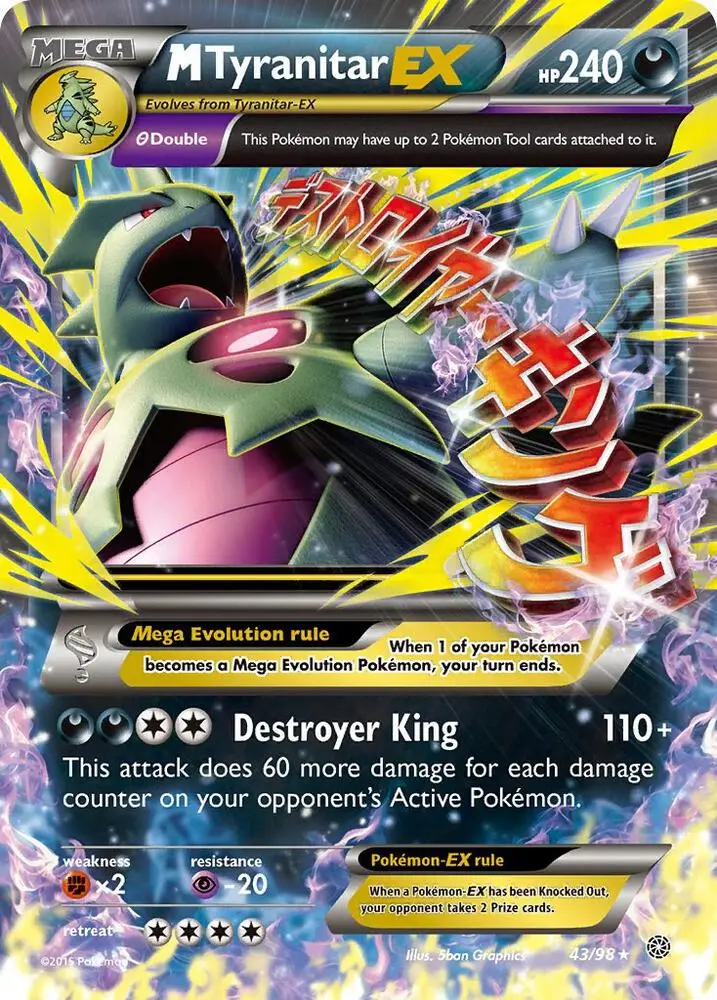 M Tyranitar EX, Ancient Origins 43/98