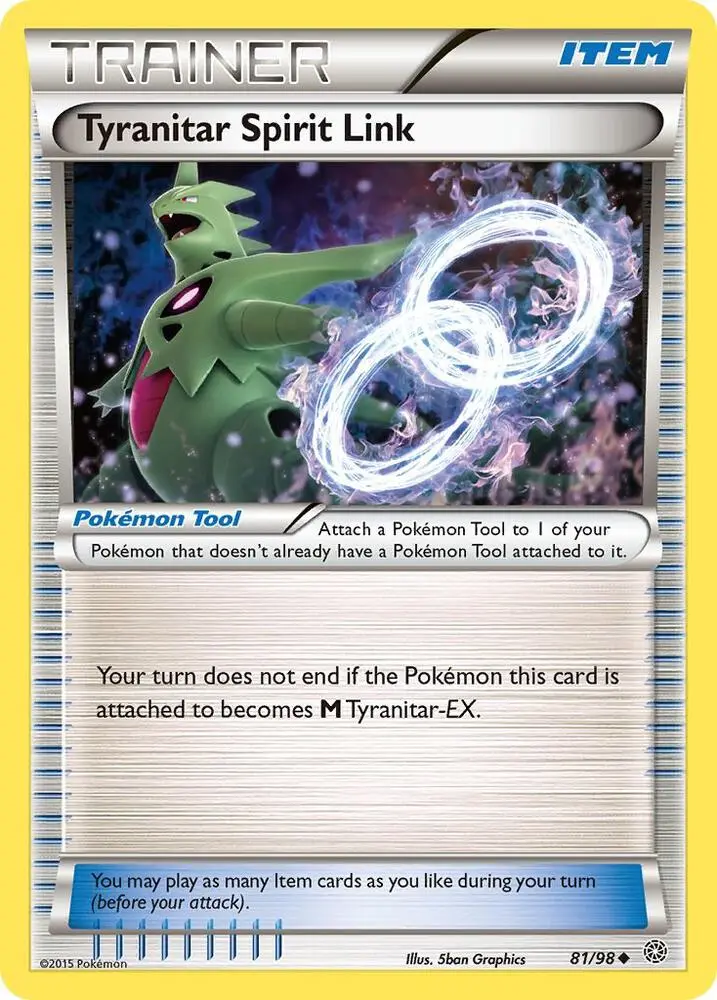 Tyranitar Spirit Link, Ancient Origins 81/98