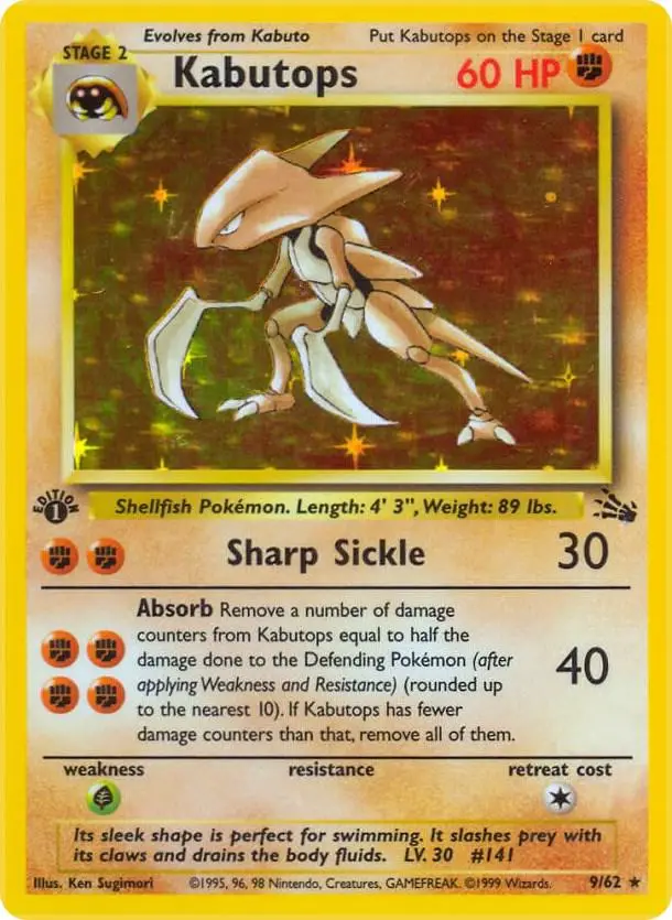 Kabutops, Fossil 9/62