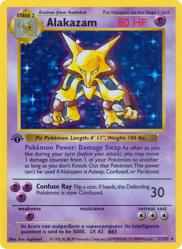 Alakazam, Base Set 1/102