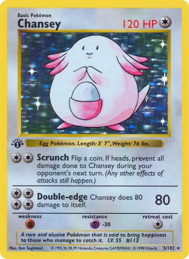 Chansey, Base Set 3/102