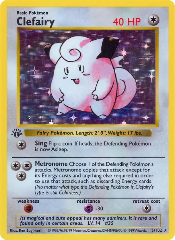 Clefairy, Base Set 5/102