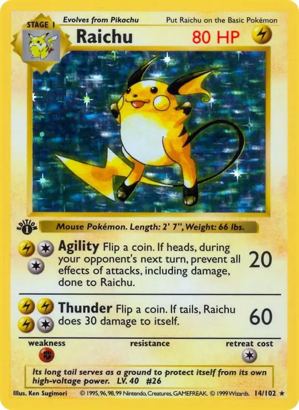 Raichu, Base Set 14/102