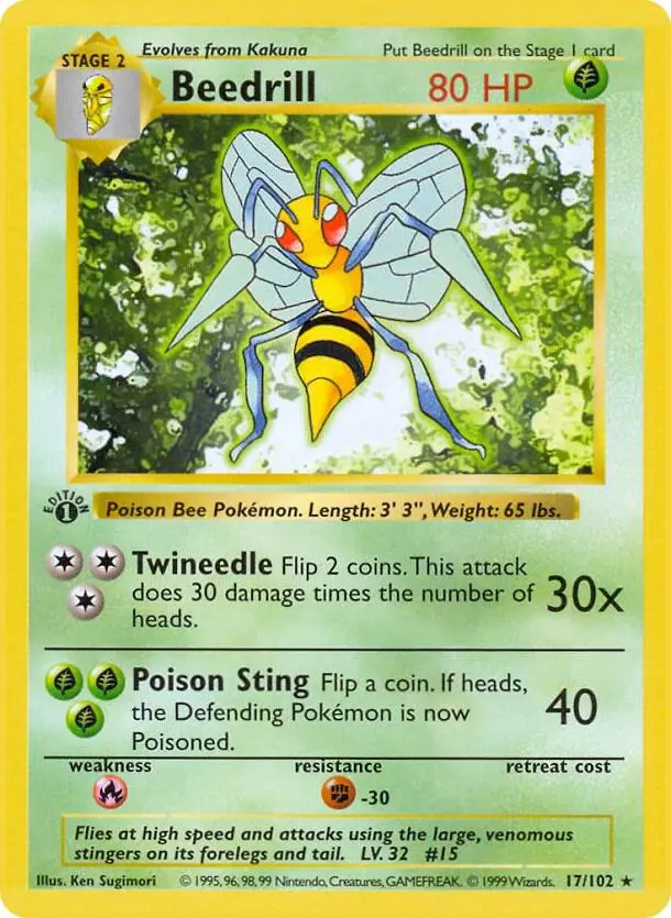 Beedrill, Base Set 17/102