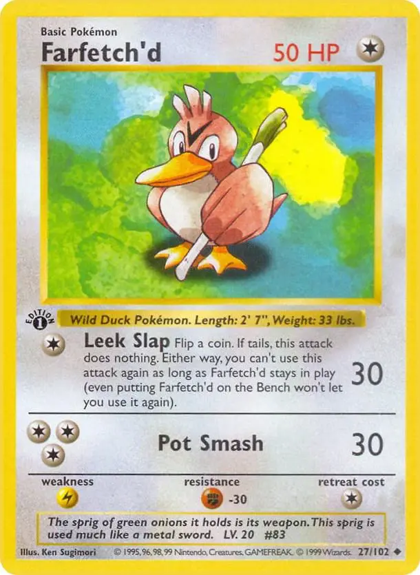 Farfetch'd, Base Set 27/102