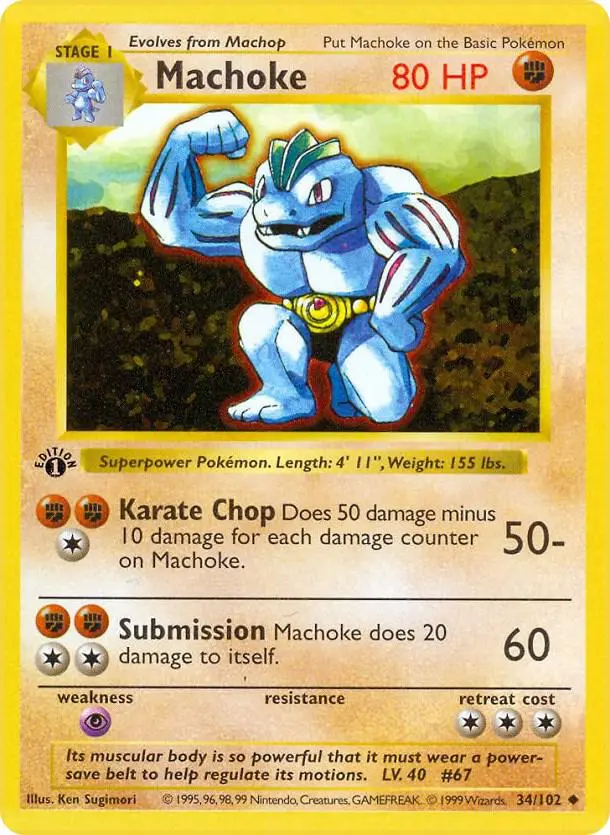 Machoke, Base Set 34/102