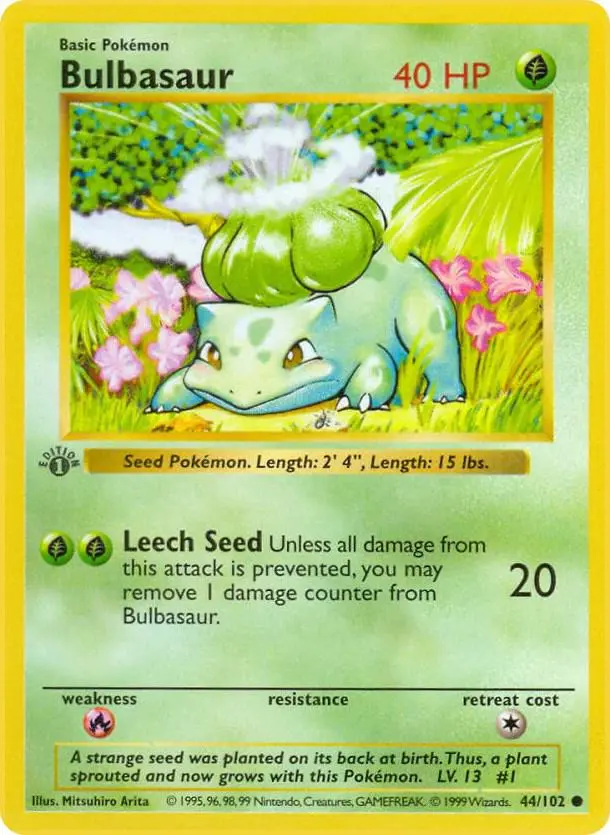 Bulbasaur, Base Set 44/102
