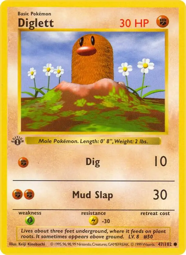Diglett, Base Set 47/102