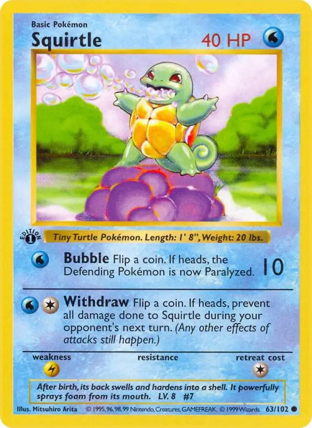 Squirtle, Base Set 63/102