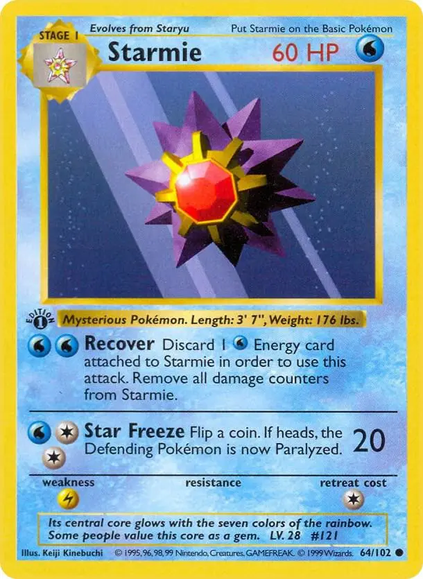 Starmie, Base Set 64/102