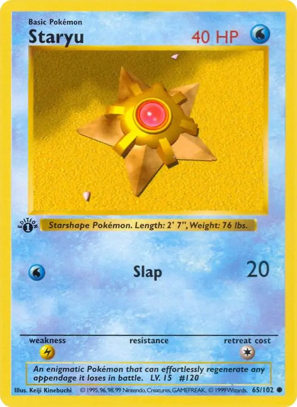 Staryu, Base Set 65/102