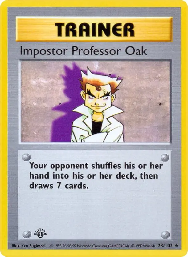 Impostor Professor Oak, Base Set 73/102