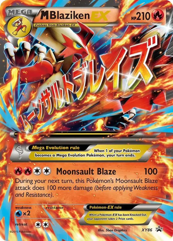 M Blaziken EX, XY Black Star Promos XY86/211