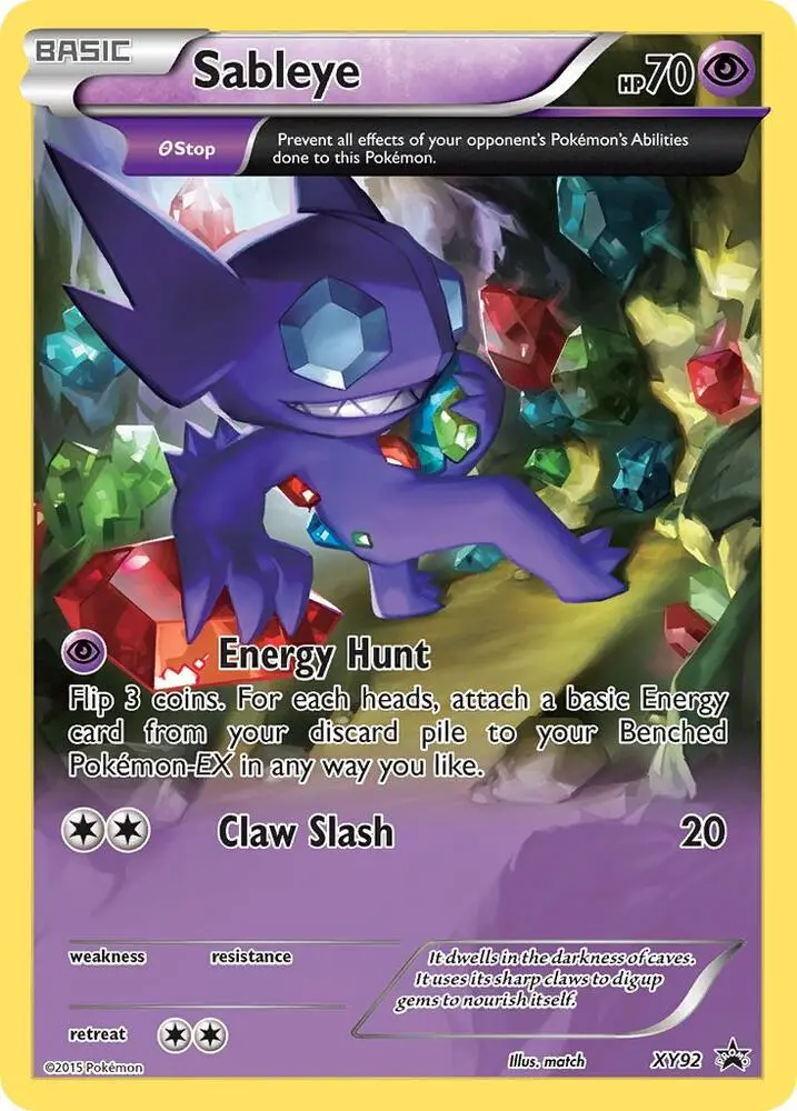 Sableye, XY Black Star Promos XY92/211