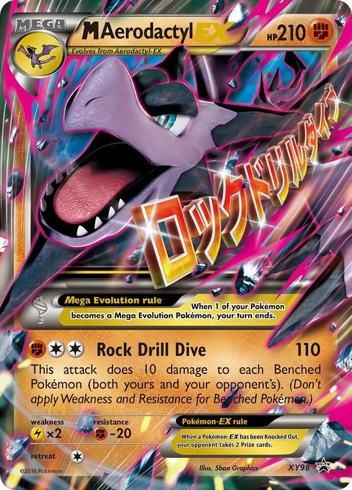 M Aerodactyl EX, XY Black Star Promos XY98/211