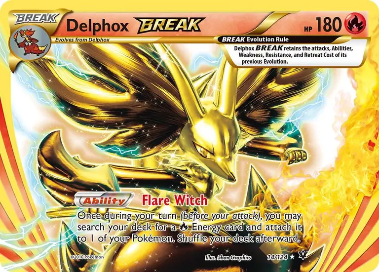 Delphox BREAK, Fates Collide 14/124