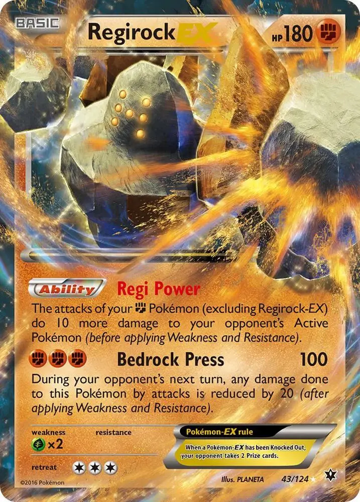 Regirock EX, Fates Collide 43/124
