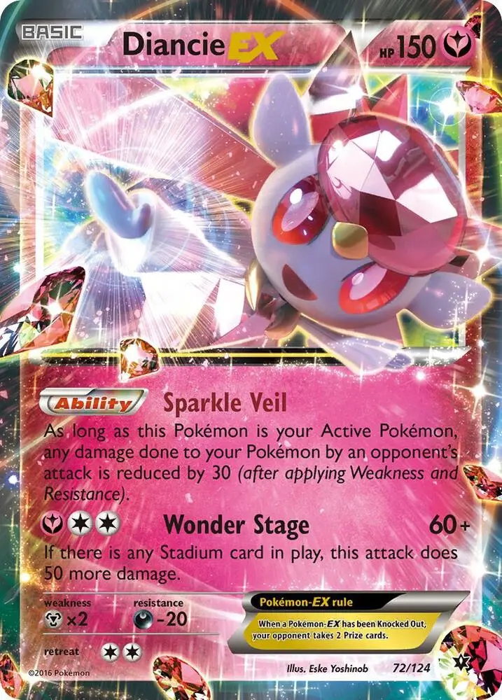 Diancie EX, Fates Collide 72/124