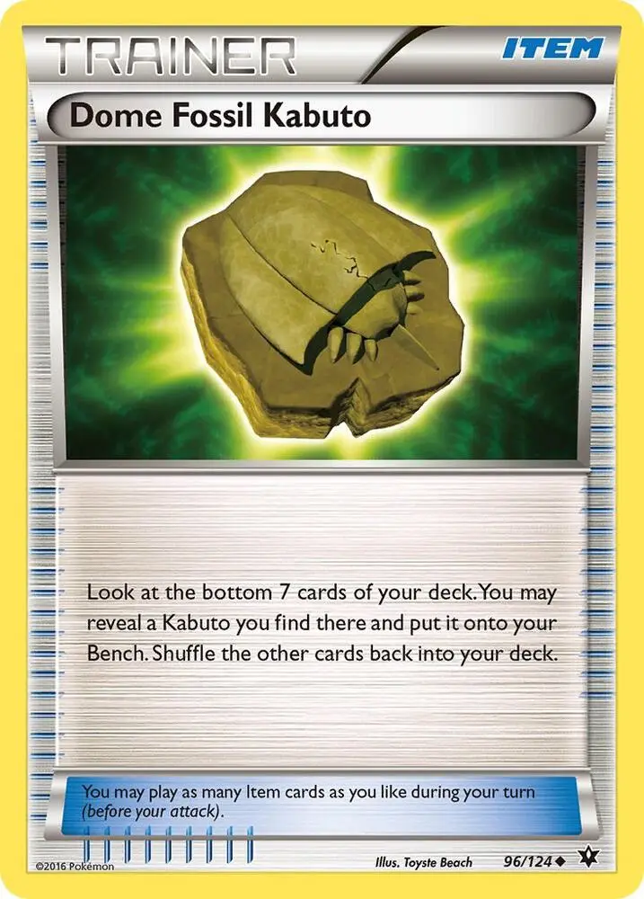 Dome Fossil Kabuto, Fates Collide 96/124