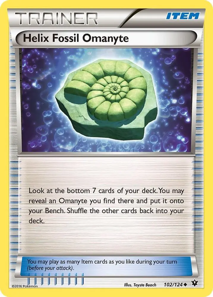 Helix Fossil Omanyte, Fates Collide 102/124