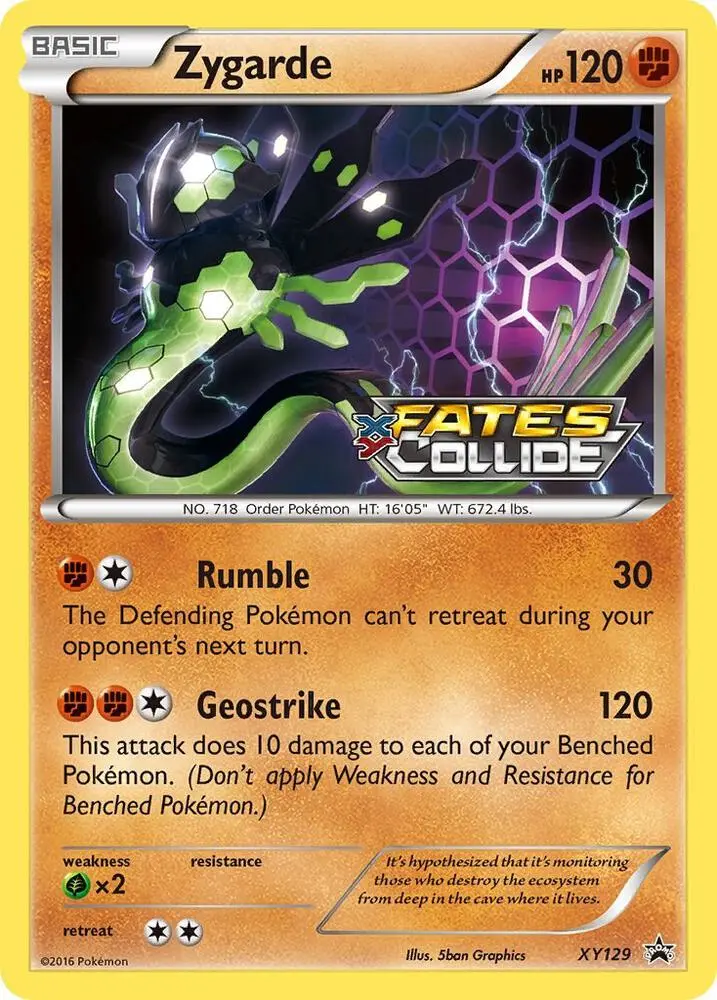 Zygarde (Prerelease), XY Black Star Promos XY129