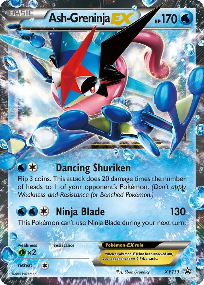 Ash Greninja EX, XY Black Star Promos XY133/211
