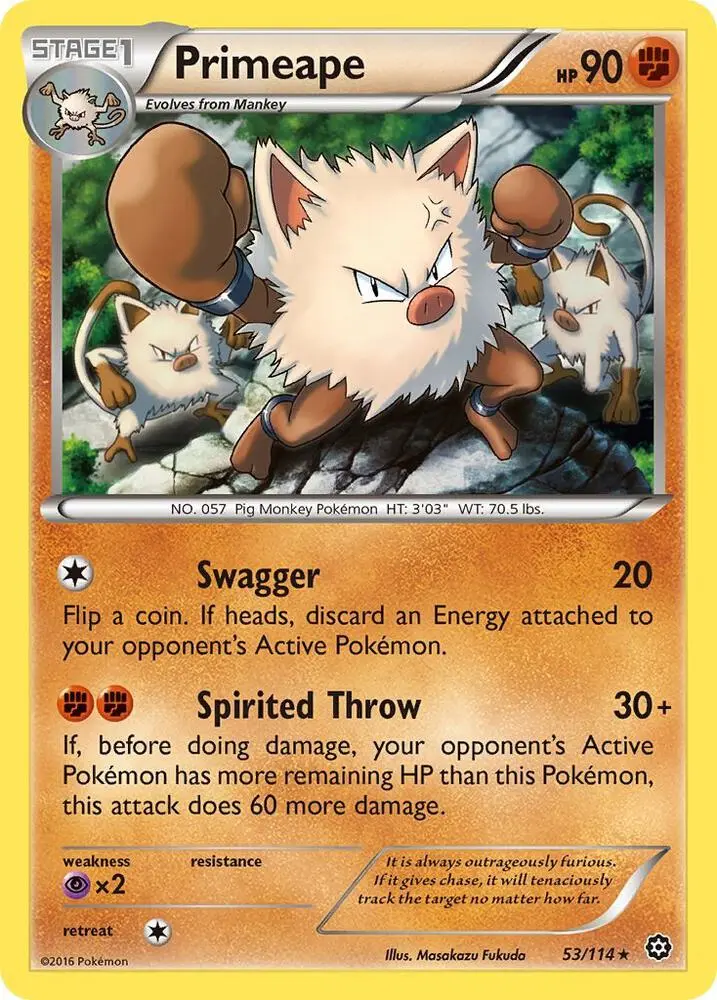 Primeape, Steam Siege 53/114