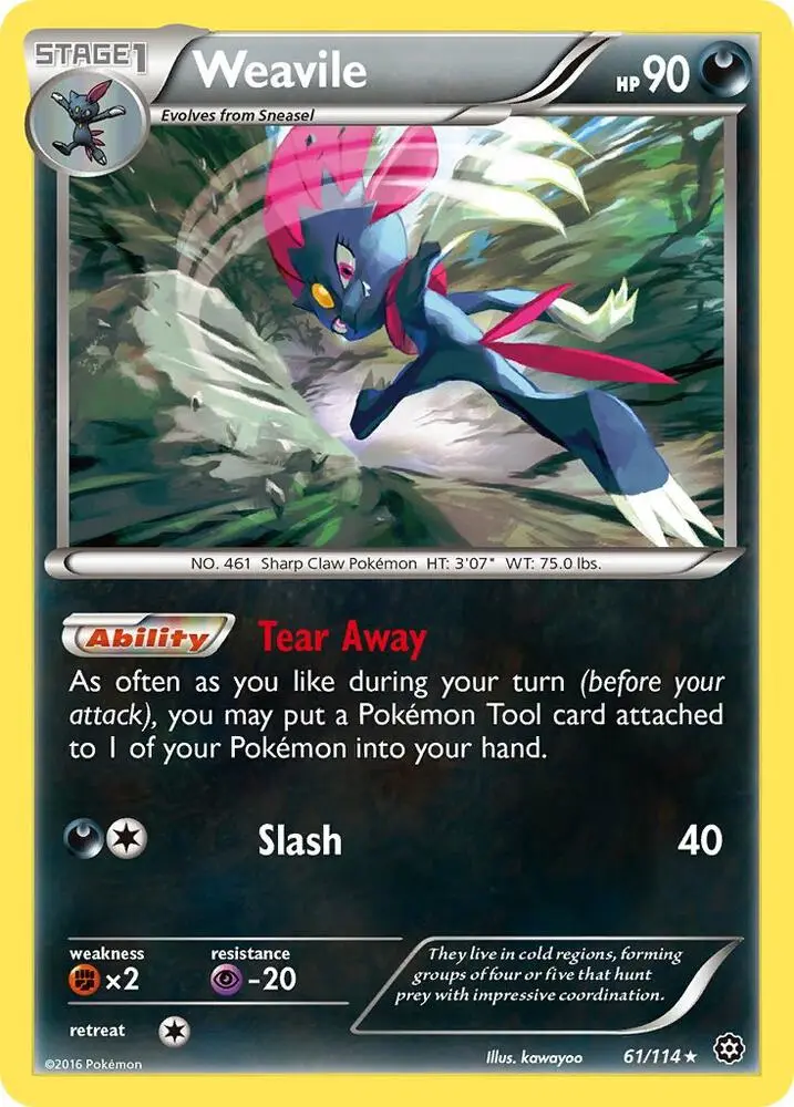 Weavile, Steam Siege 61/114