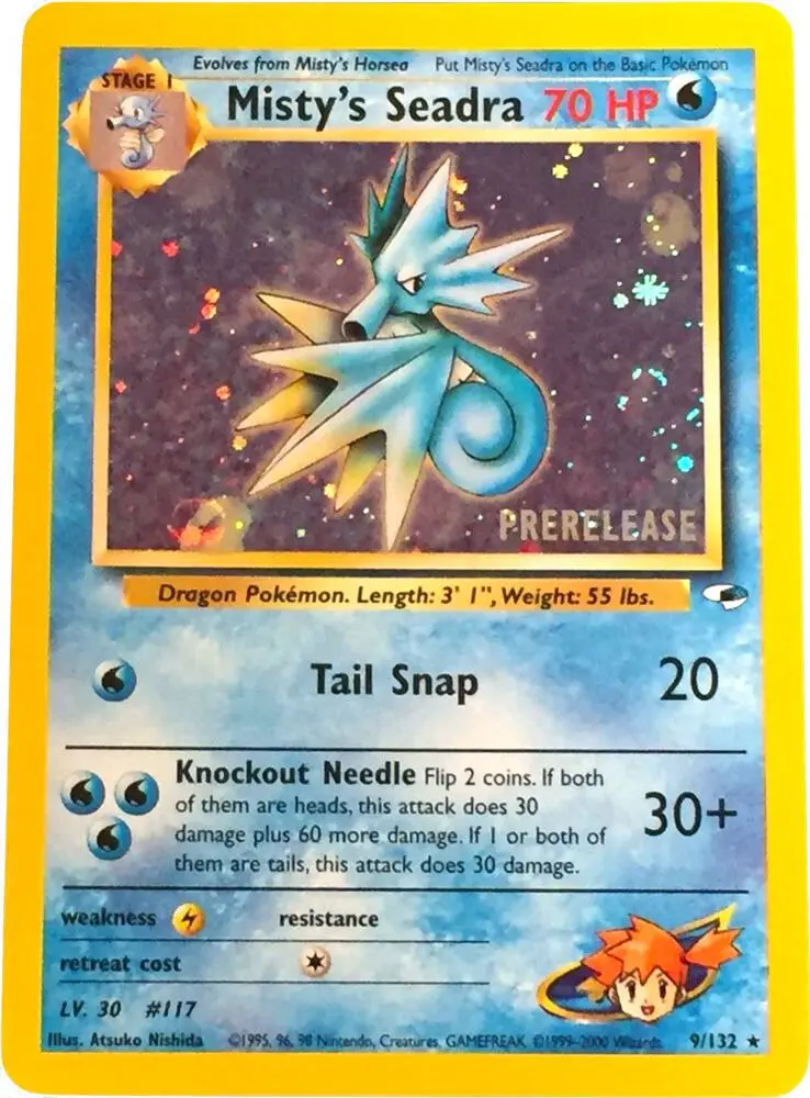 Misty's Seadra (Prerelease), Wizards Black Star Promos 009/132