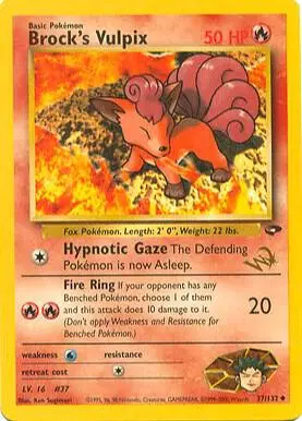 Brock's Vulpix [W Stamped], Wizards Black Star Promos 037/132