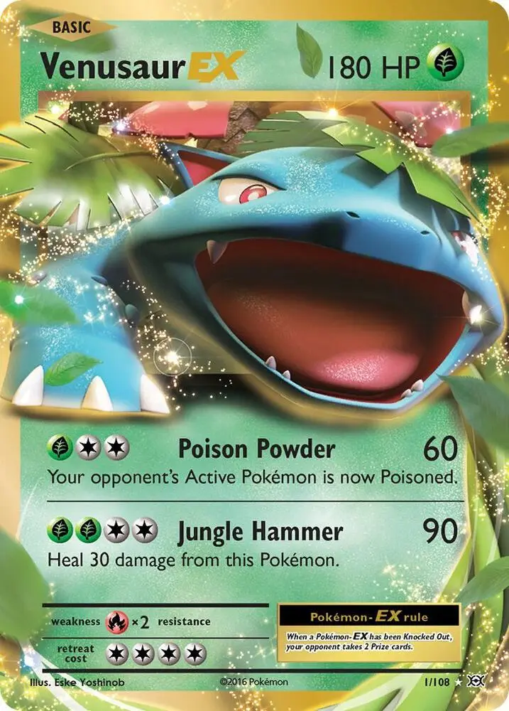 Venusaur EX, Evolutions 1/108