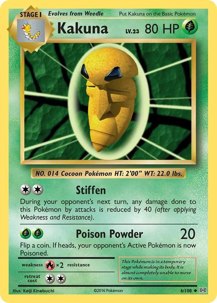Kakuna, Evolutions 6/108