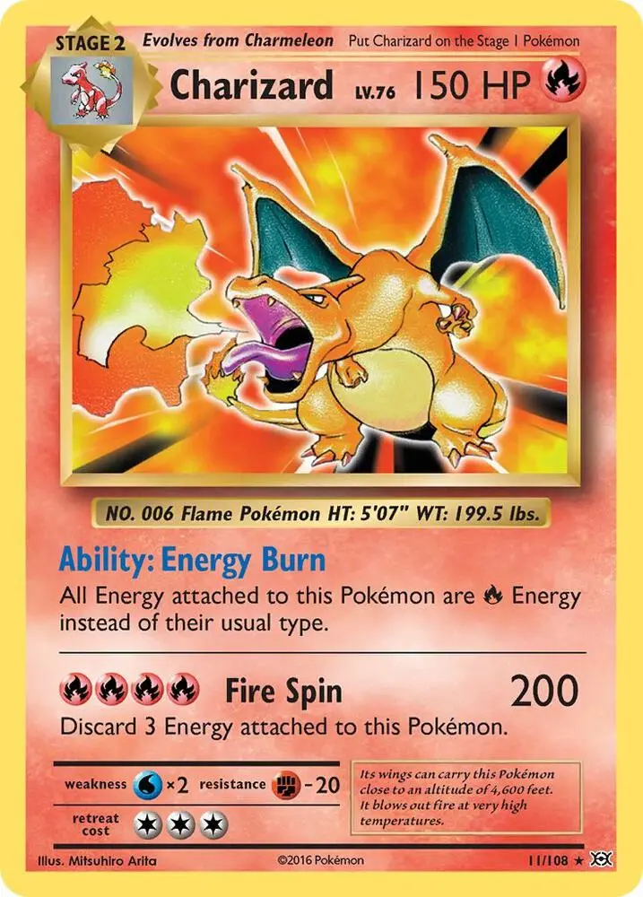 Charizard, Evolutions 11/108