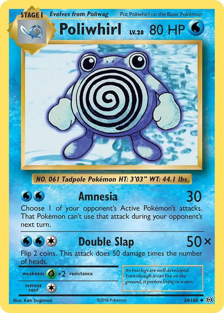 Poliwhirl, Evolutions 24/108