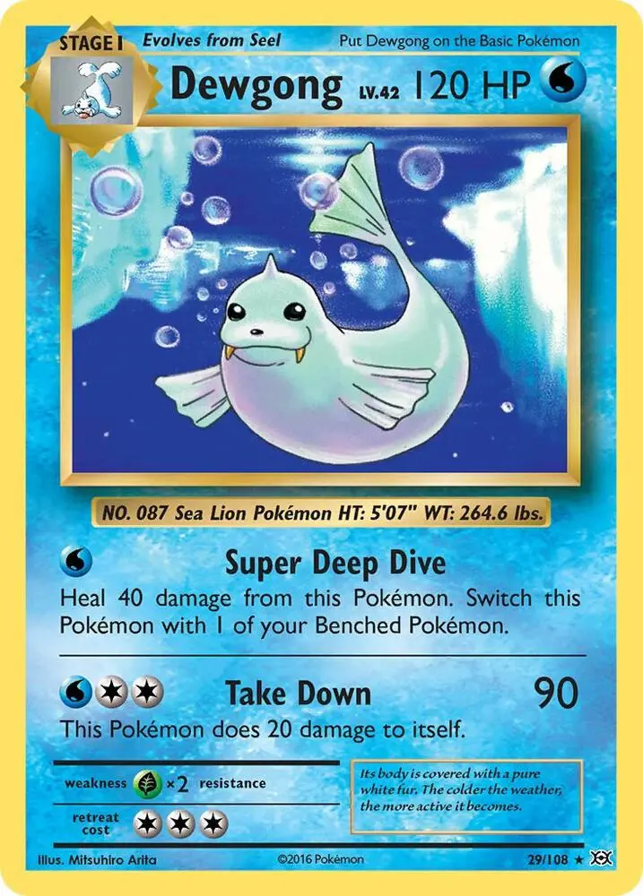 Dewgong, Evolutions 29/108
