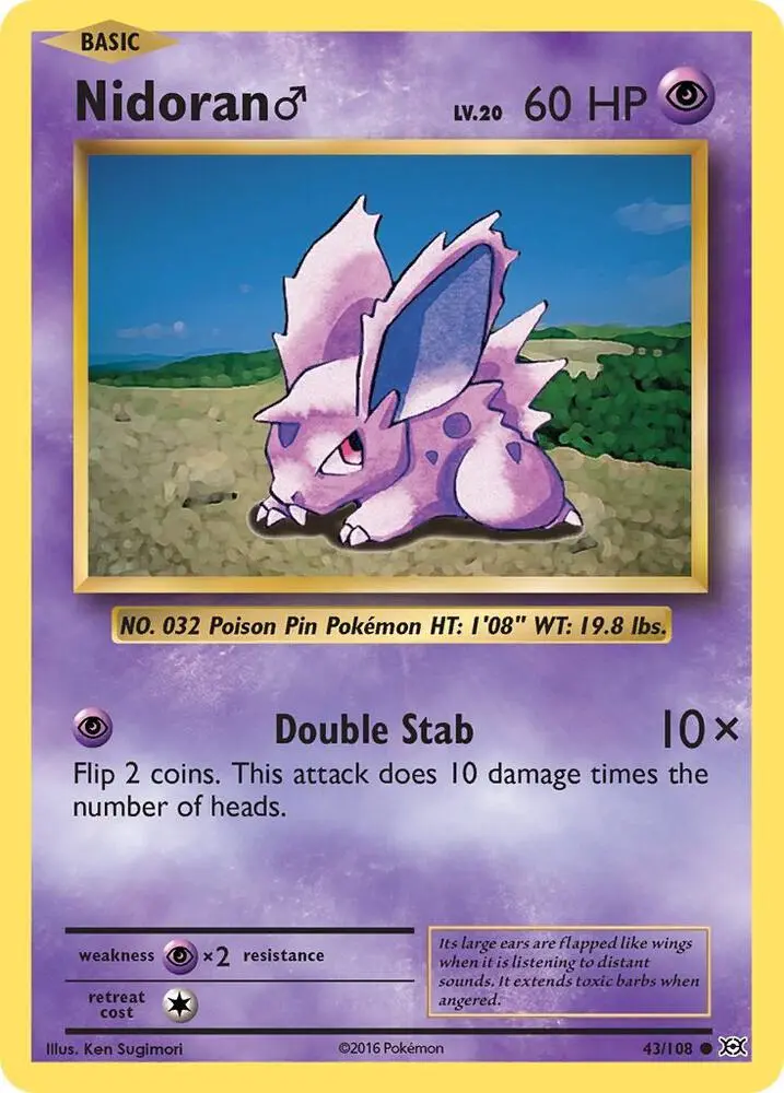 Nidoran♂, Evolutions 43/108