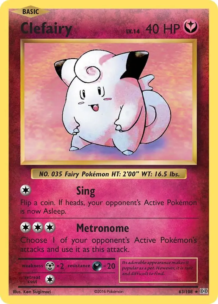 Clefairy, Evolutions 63/108