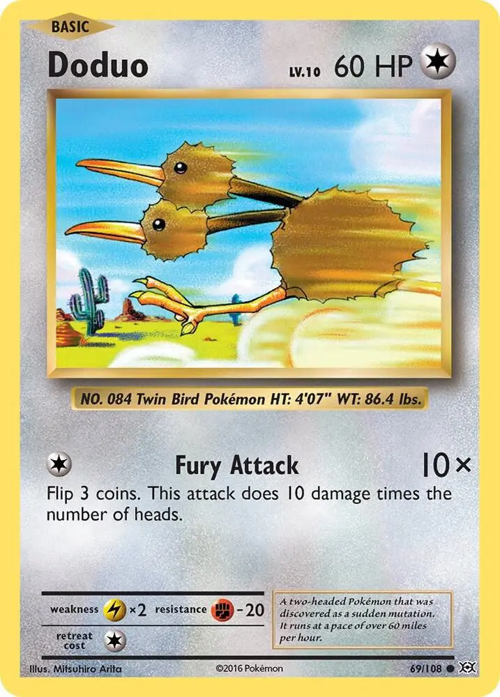 Doduo, Evolutions 69/108